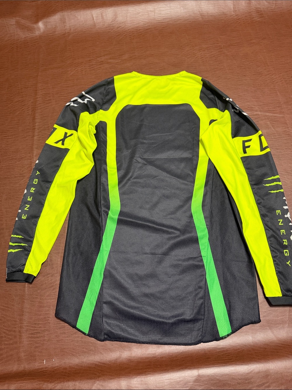 Fox Men’s Black & Neon Yellow-Green MX Jersey - Picture 2 of 7